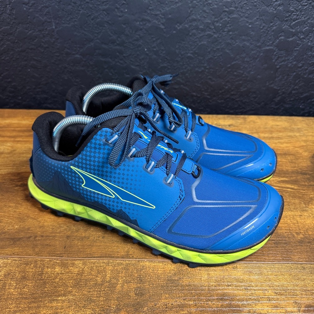 Altra Superior 4.5 ALOA4VQB431 Blue Lime Trail Running Shoes Mens 9